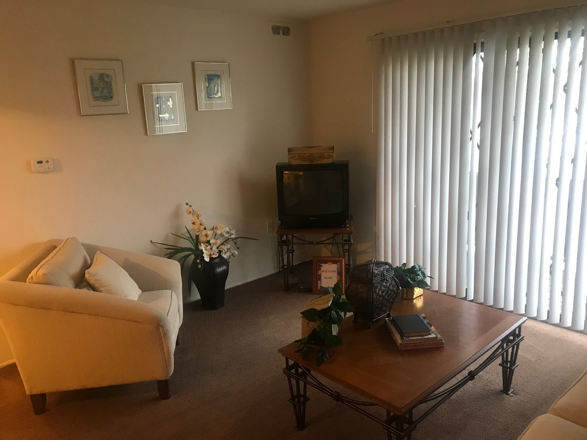 Sugartree Apartments living room in Mount Morris Michigana